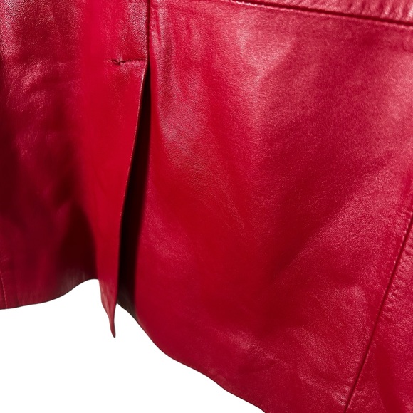 Pendleton red leather vintage blazer fitted tapered waist Vintage condition - Picture 6 of 6